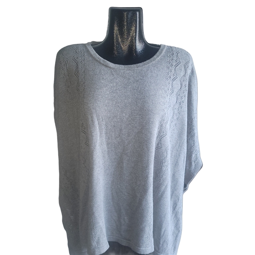 Banana Republic Grey Knit Sweater Poncho Size XS/S